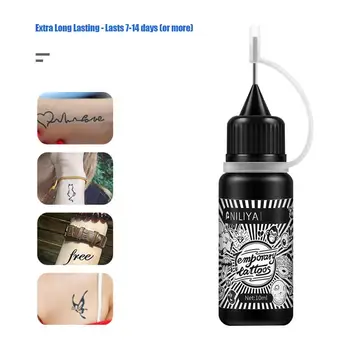 

10ml Temporary Tattoos Kit Juice Waterproof Women Men Durable Long Lasting Tattoo Simulation Makeup Tattoo Cream Anti Scar