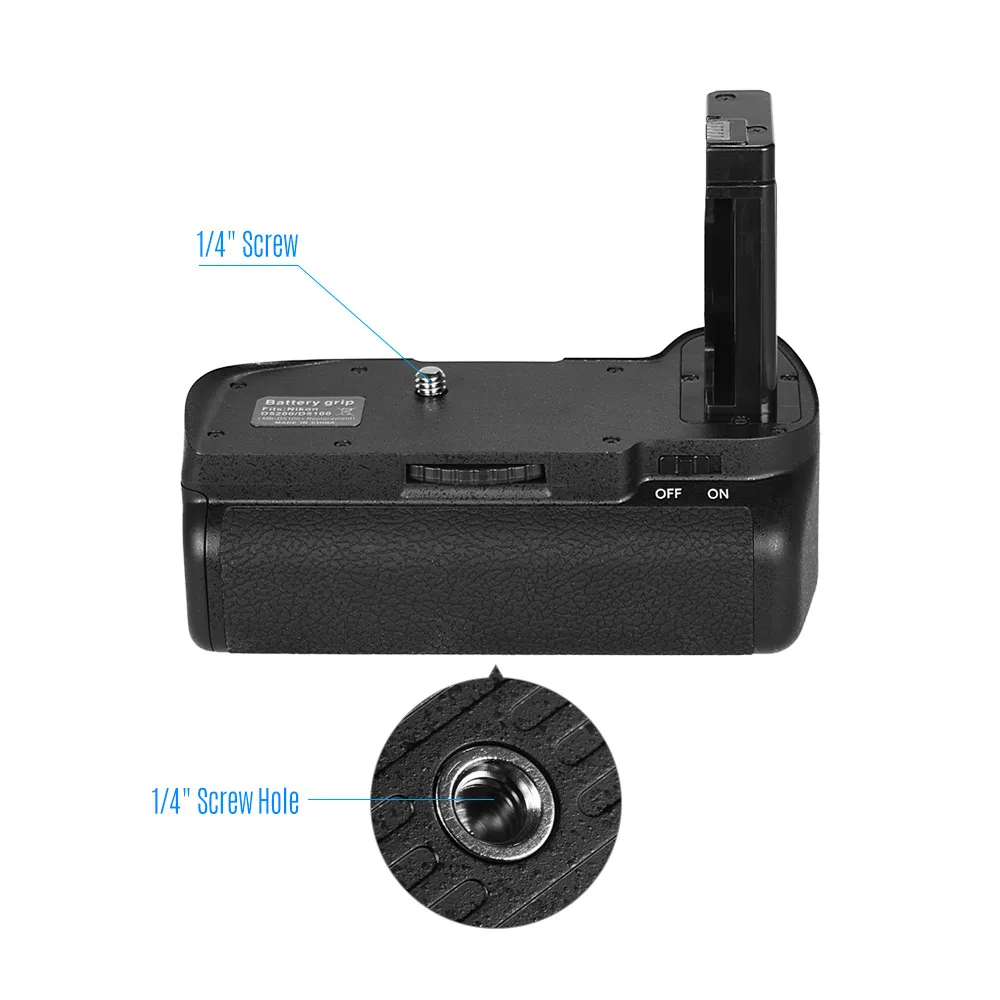 Вертикальная Батарейная ручка держатель для Nikon D5100 D5200 DSLR камеры EN-EL 14 батарея питание с ИК-пульт дистанционного управления