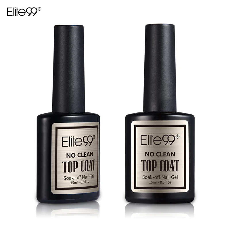 Elite99 15ml Long Lasting Soak off Gel Nail Polish Top Coat No Wiping