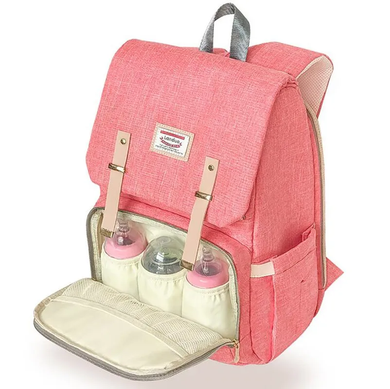 LAND водонепроницаемая сумка для детских подгузников Детская сумка для подгузников рюкзак для беременных сумки для ухода за ребенком сумка для пеленания для коляски Уход Прямая поставка