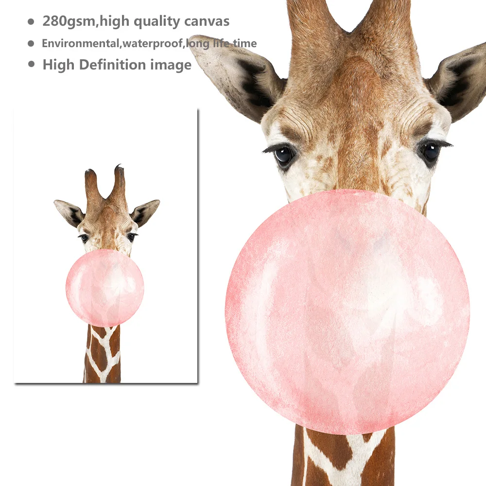 Giraffe Zebra Animal Posters 5