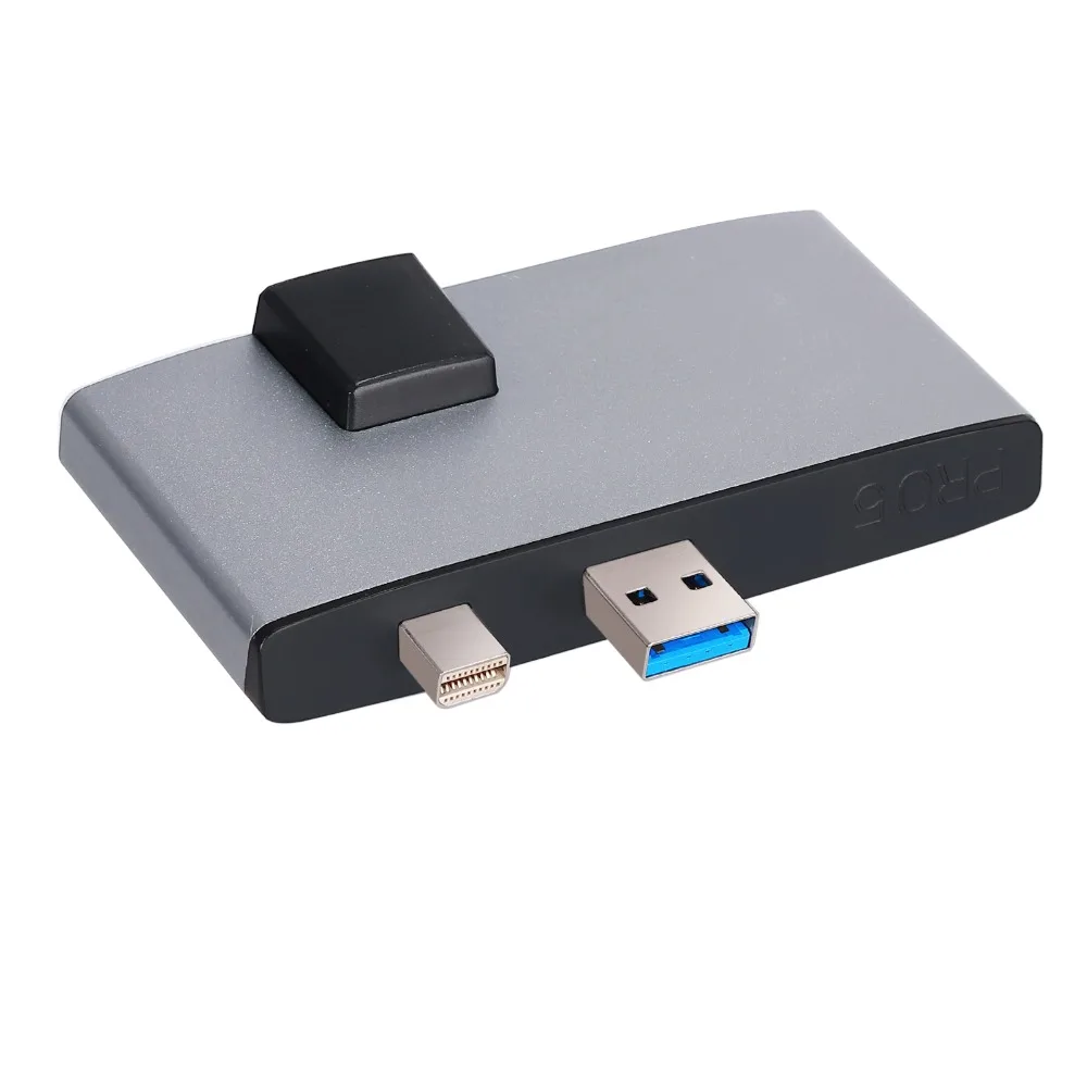  eSYNiC Portable For Surface Pro hub With 1000M Ethernet LAN+2 Port USB 3.0+Mini DP to HDMI + SD/TF(