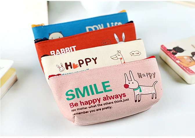 Милый выразительный рулон карандашей сумка Карандаш для улыбки чехол для детей Канцтовары офисный школьный принадлежности Escolar Papelaria