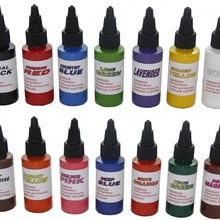 14 шт. набор чернил для тату Перманентный макияж 30 мл/бутылка Косметическая Ручная Краска 1 унц