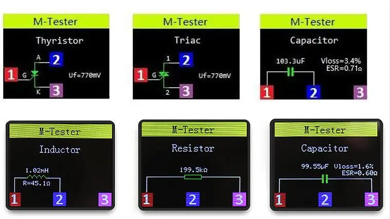 TFT Диод Триод измеритель емкости LCR ESR NPN PNP MOSFET обновление LCR-TC1 3," TFT высокоскоростной цветной мультиметр Транзистор тестер