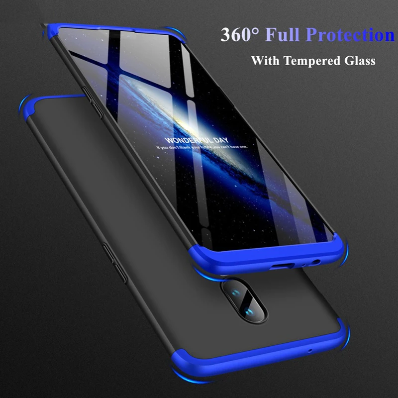 

Viseaon For Oneplus 6 Case 360 Full Protection+Thin Protective Luxury Case For Oneplus6 3 in 1 Bag Case For Oneplus Six 1+6 Case