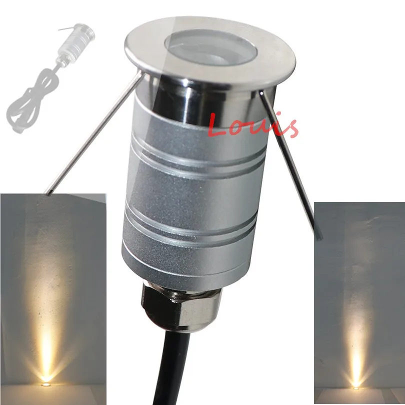 Free Shipping Mini LED Condensing Ground Light 1W DC12V 24V Landscape