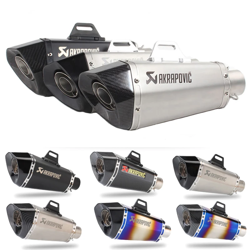 

Universal Akrapovic Motorcycle Exhaust muffler pipe Escape moto silencer for KTM Benelli Honda Kawasaki Yamaha Suzuki Ducati