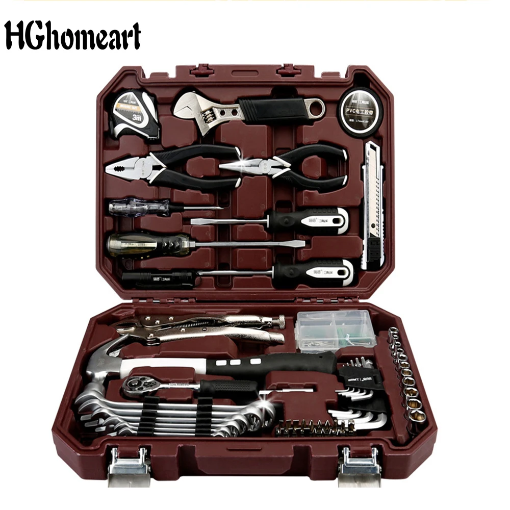 

HGhomeart 64PCS Woodworking Tool Kit for Home Multitool Hand Electrician's Set Car Repair Tool Electric Tools for Electricians
