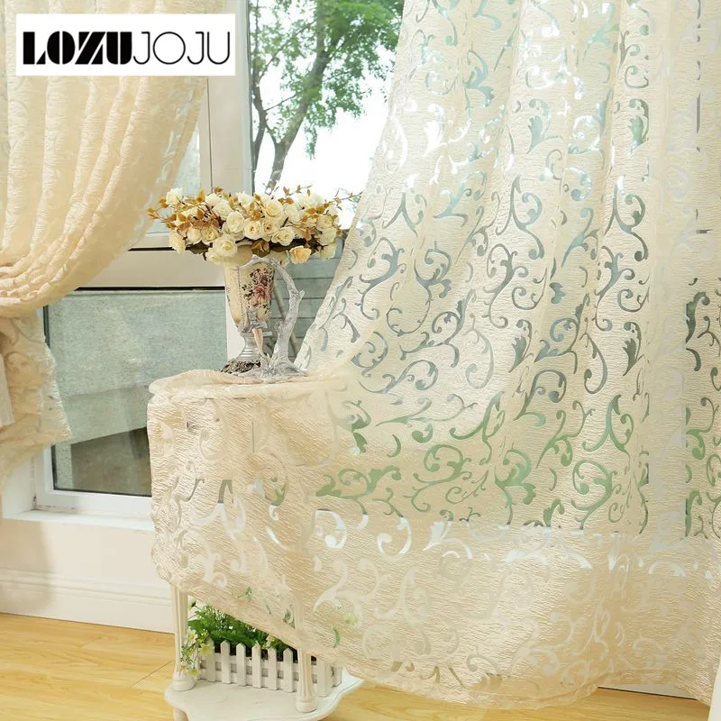 

LOZUJOJU European style jacquard curtain for home window treatments curtains for kitchen