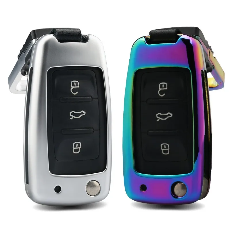

NEW Zinc alloy Key Case Cover key ring For Volkswagen Golf 7 GTI R MK7 Tiguan For Skoda Octavia A7 For Seat Leon Ibiza keychain