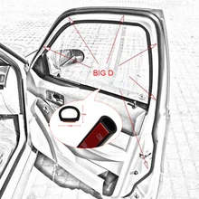 4 м автомобильный двери уплотнение, предохраняющее от атмосферных осадков Авто ленты большой D Тип уплотнительная лента для Водонепроницаемый отделкой звук изоляционный уплотнитель EPDM резиновые уплотнительные полоски