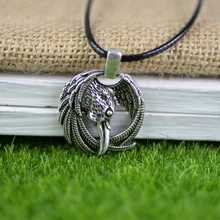 LANGHONG 10 шт. ожерелье Ворон нордический амулет викинга ожерелье для мужчин Ворон амулет кулон ожерелье ювелирные изделия-талисманы