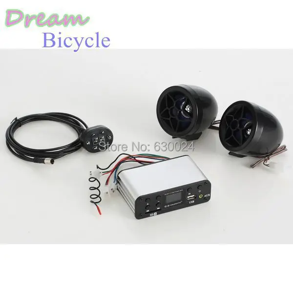 12V Motorcycle MP3 LCD display audio system dirt bike mp3 player,auto