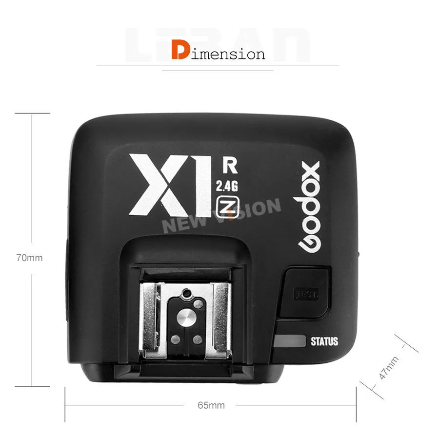 Godox X1R-N 2,4G Беспроводной приемник для X1N передатчик с пусковым устройством цифровой зеркальный фотоаппарат Nikon D800 D3X D3 D2X D2H D1H D1X D700 D300 D200 D100