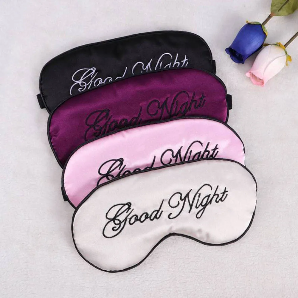 

HEYME Sleep Eye Mask Padded Shade Cover Travel Relax Aid Blindfold Sleeping Mask Eyepatch Bandage Blindfold E