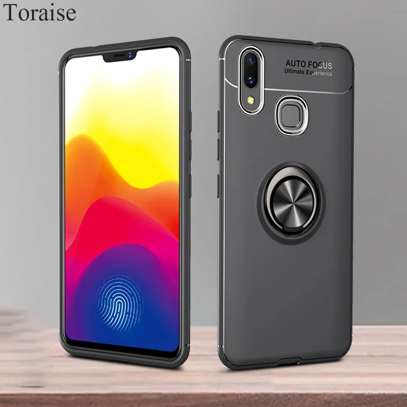Toraise For Xiaomi mi max 3 Case Luxury Rotating Metal Ring Bracket Silicone Tpu for max3 Phone Cover capa |