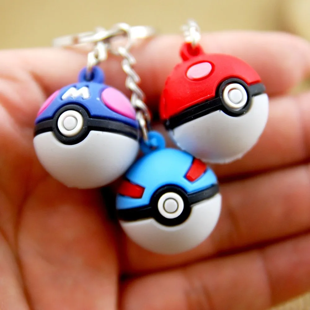 Брелок для ключей 3D брелок покебол Pokemon Go Карманный монстр ключей|Брелоки| |