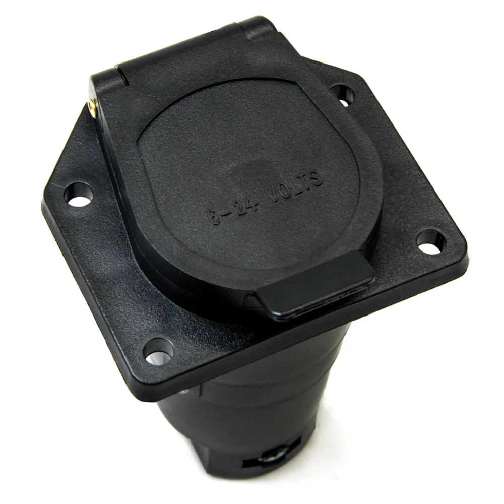 TIROL 7 طريقة مقطورة مقبس بلاستيكي 7 طريقة RV شفرة موصل مقطورة محول 12 V شريط السحب سحب للمركبات نهاية t24504b