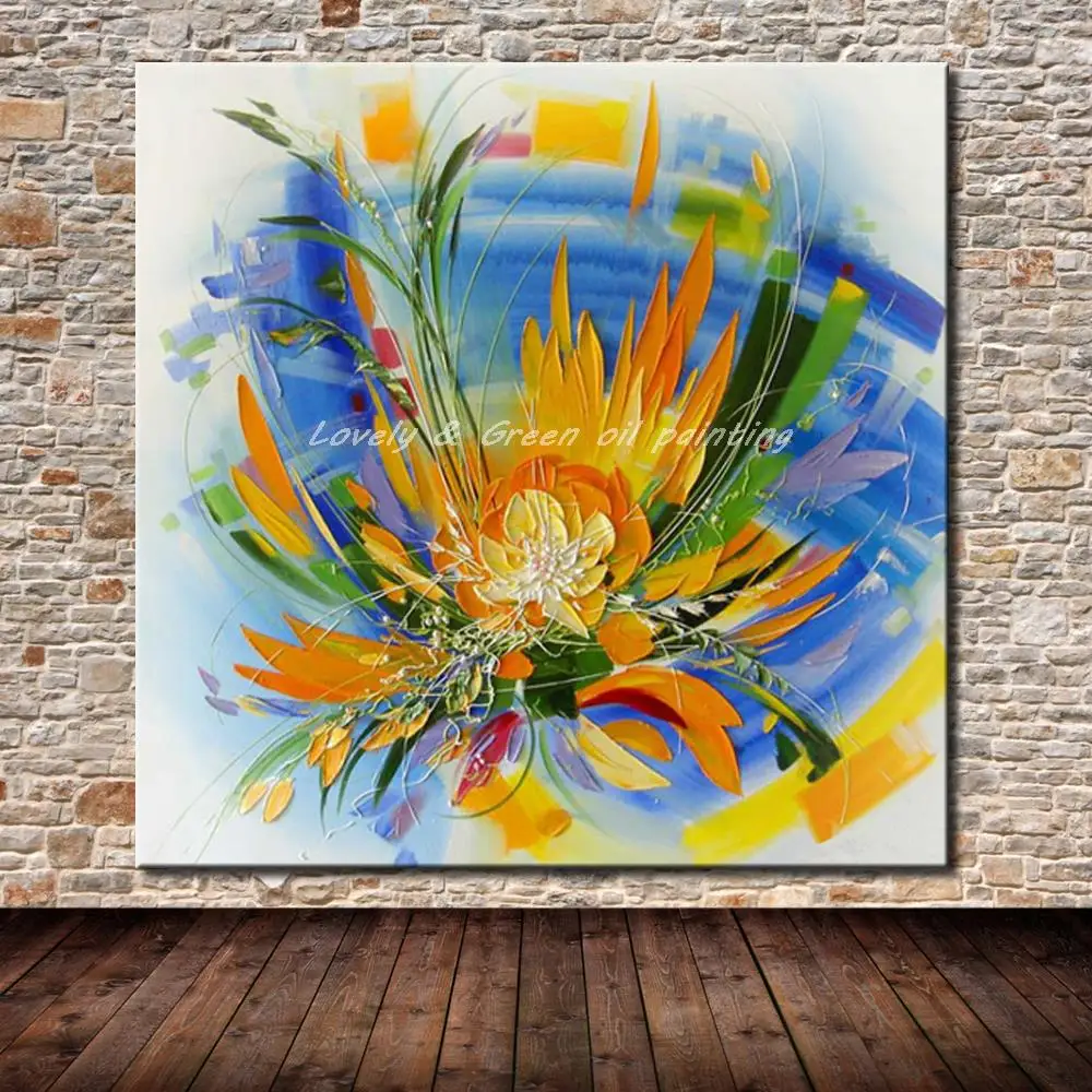 Online kopen wholesale abstracte bloem kunstenaars uit china ... Decoratie woonkamer afrika