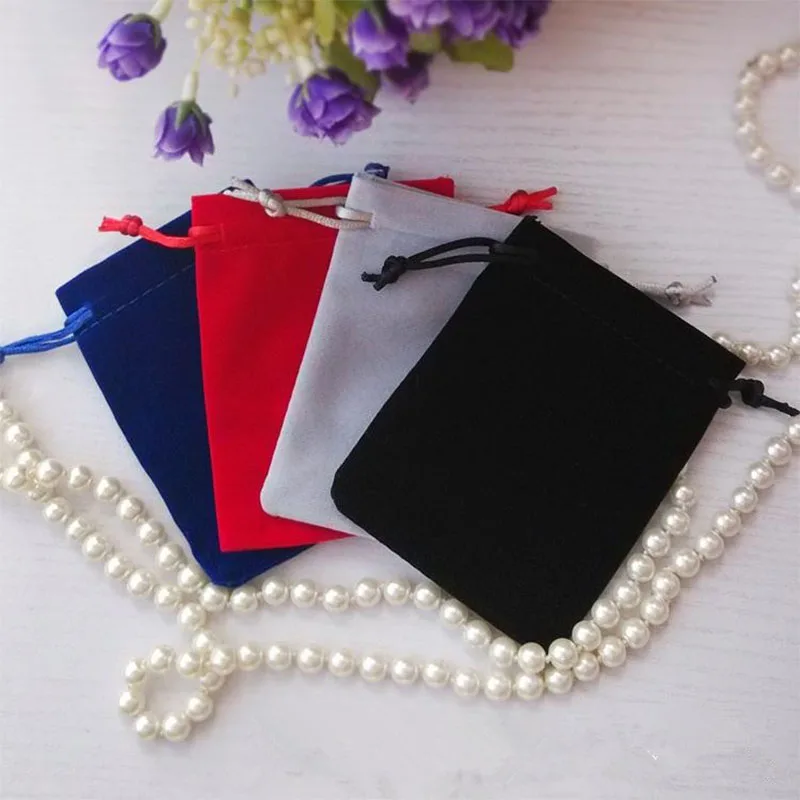 

Jewelry Packing Drawable Velvet Bags 8x10cm,High-Quality Wedding Gift Bags & Pouches,100pcs Jewelry Bags Pouches