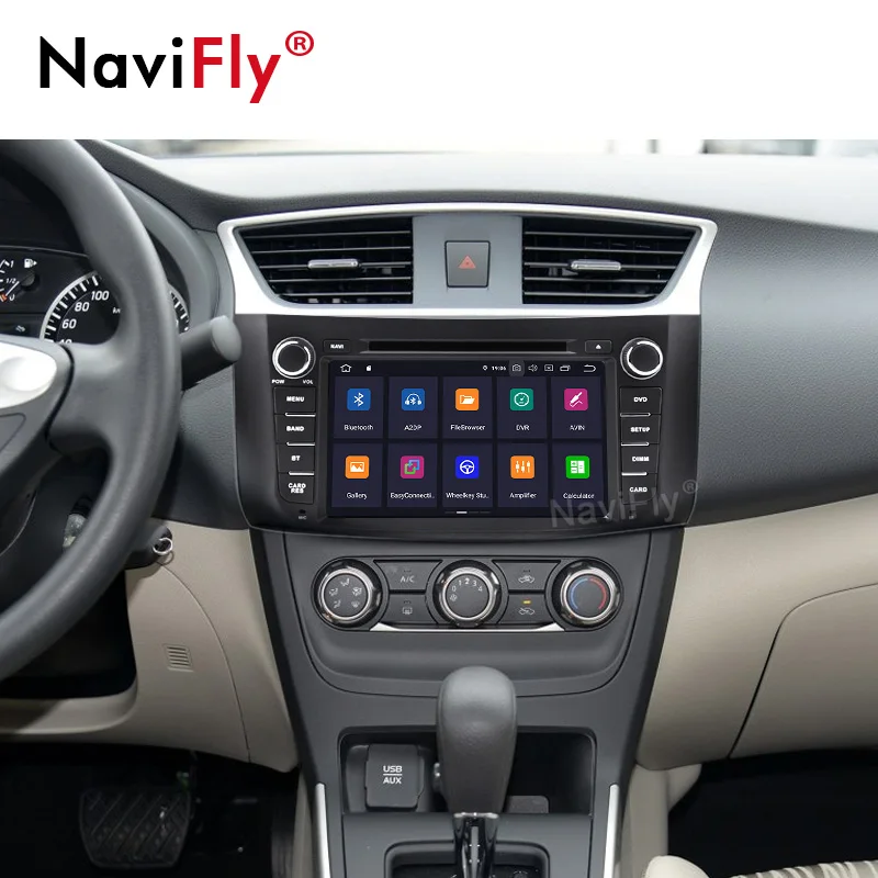 Perfect NaviFly PX30 Android 9.0 Car DVD Radio player for Nissan SILPHY 2 Din Car gps navigation multimedia player with WIFI Bluetooth 1