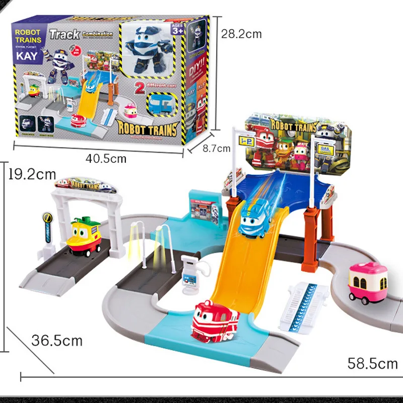 

Robot Trains Kay Alf Dynamic Train Family Racing Track Toy Train Car Action Figure with Original Box