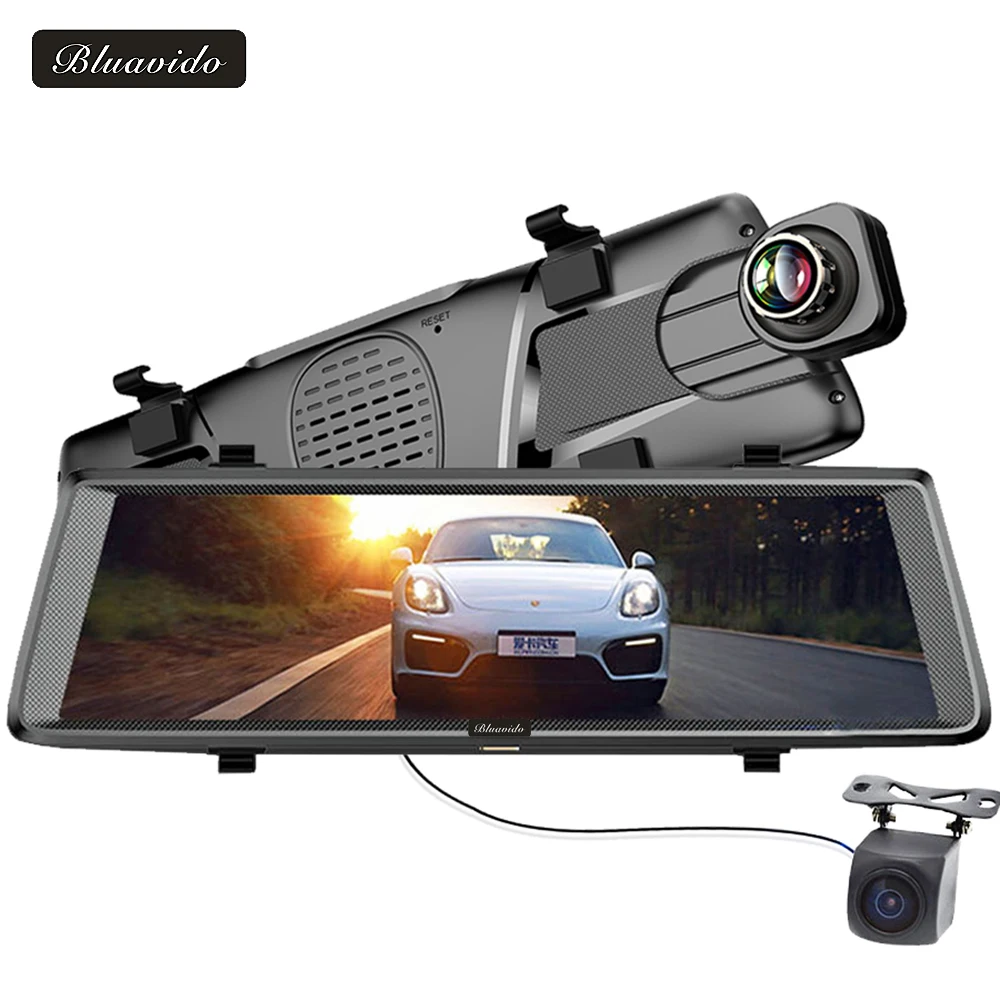 Bluavido 10 4G font b dashcam b font Android mirror dvr GPS navigation ADAS Full HD