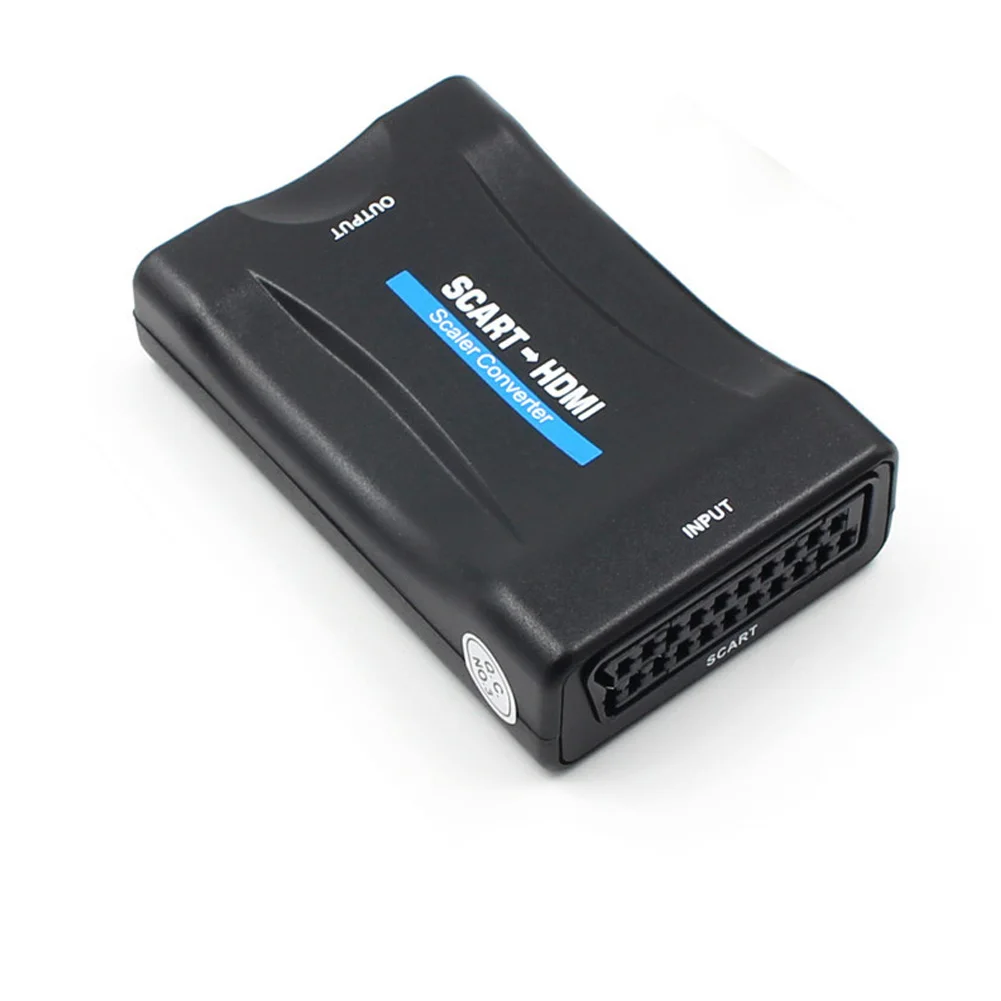 2019 Новый портативный 1080 P из scart в HDMI конвертер аудио видео сигнала адаптер HD с