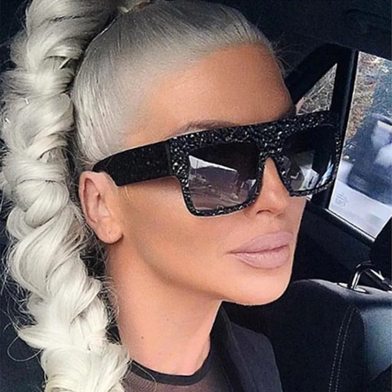 

Unisex Celebrity Fashion Sunglasses Women 2019 High Quality Italy Brand Designer Luxury Sun Glasses Black Diamond Sunglass Women