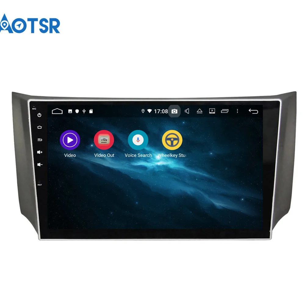 Автомобильный DVD плеер 10 1 дюйма Android 9 0 4 ГБ 64 GPS навигация для Nissan Sylphy 2012 2015 2 Din