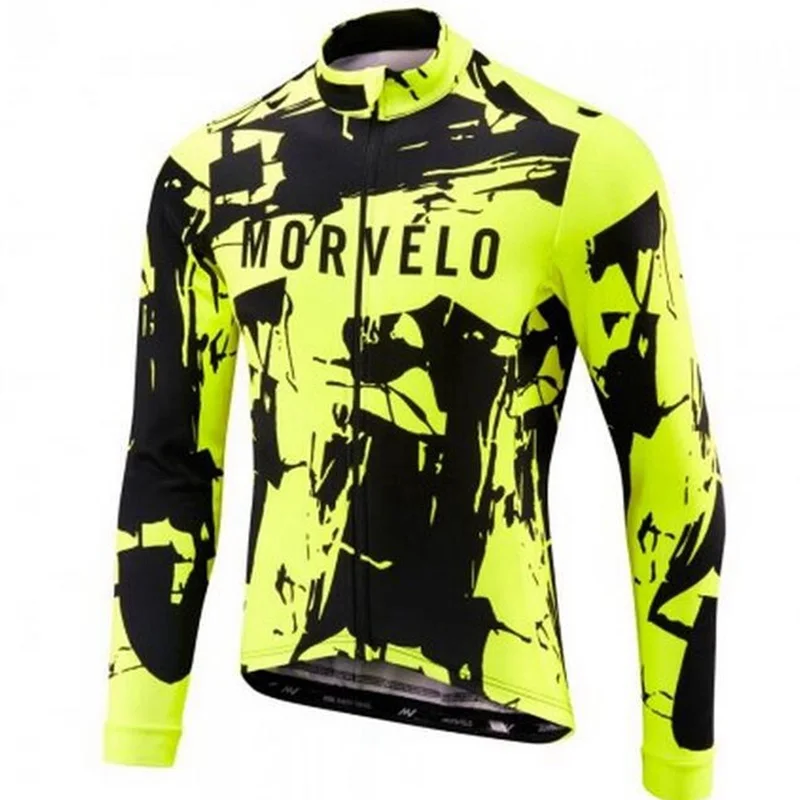 Morvelo Велоспорт Джерси для мужчин mtb велосипед bicicleta Pro универсальная мужская Спортивная футболка Ropa camisa maillot Ciclismo длинный рукав джерси одежда - Цвет: 10