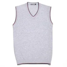 2016 New Men’s Pullover Sweater Fashion Solid color Vest V-Neck Cotton Knitted Business Slim Male cashmere vest Class Size S-XL