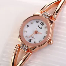 2017 new practical popular Handsome cool rich Modern Fashion Women Girl Bracelet Watch Quartz OL Ladies Alloy Wrist Watch P*21