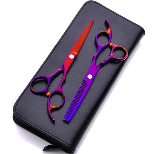 6 inch Color Pet Grooming Hairdressing Scissors Set Dog Cat Grooming Hair Cut Scissors Set Pet Accessories