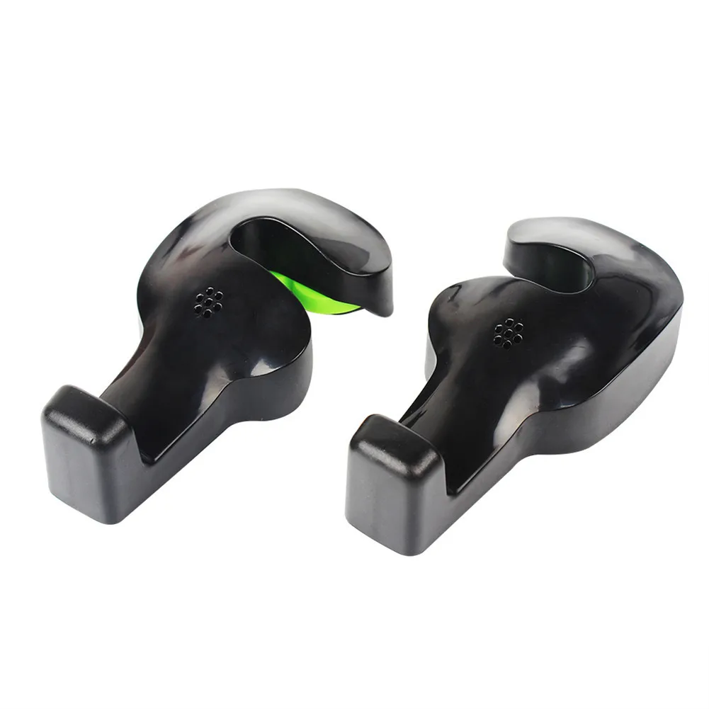 

2PCS Resin Generation Car Seat Headrest Bags Organizer Hook Auto Portable Accessories Holder Clothes Hanging Hold hanger
