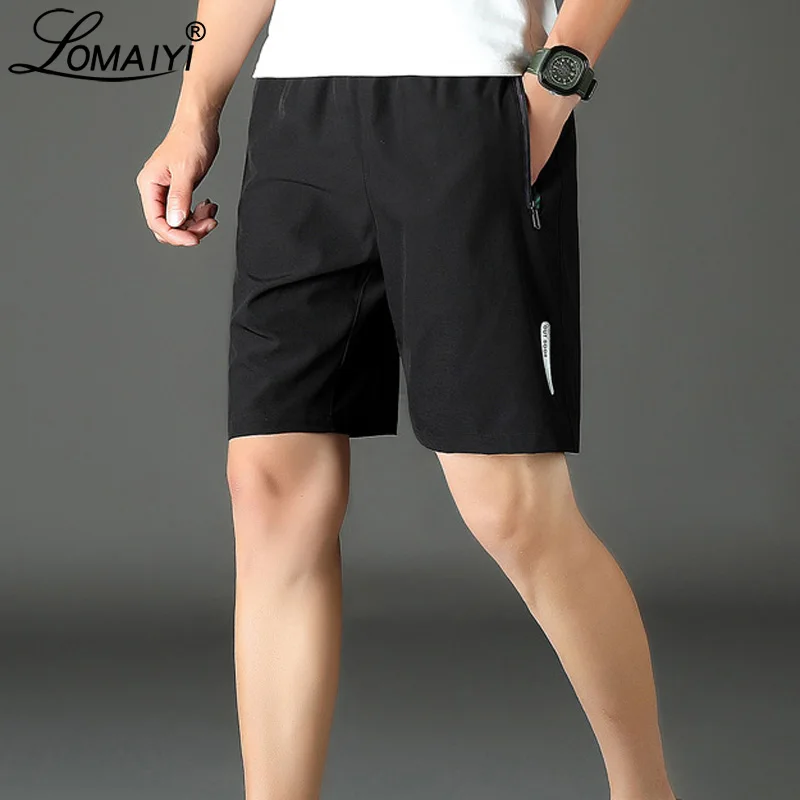 

LOMAIYI L-8XL Men's Summer Shorts Men Stretch/Breathable/Quick Dry Shorts Mens Beach Shorts Male Casual Boardshort AM400
