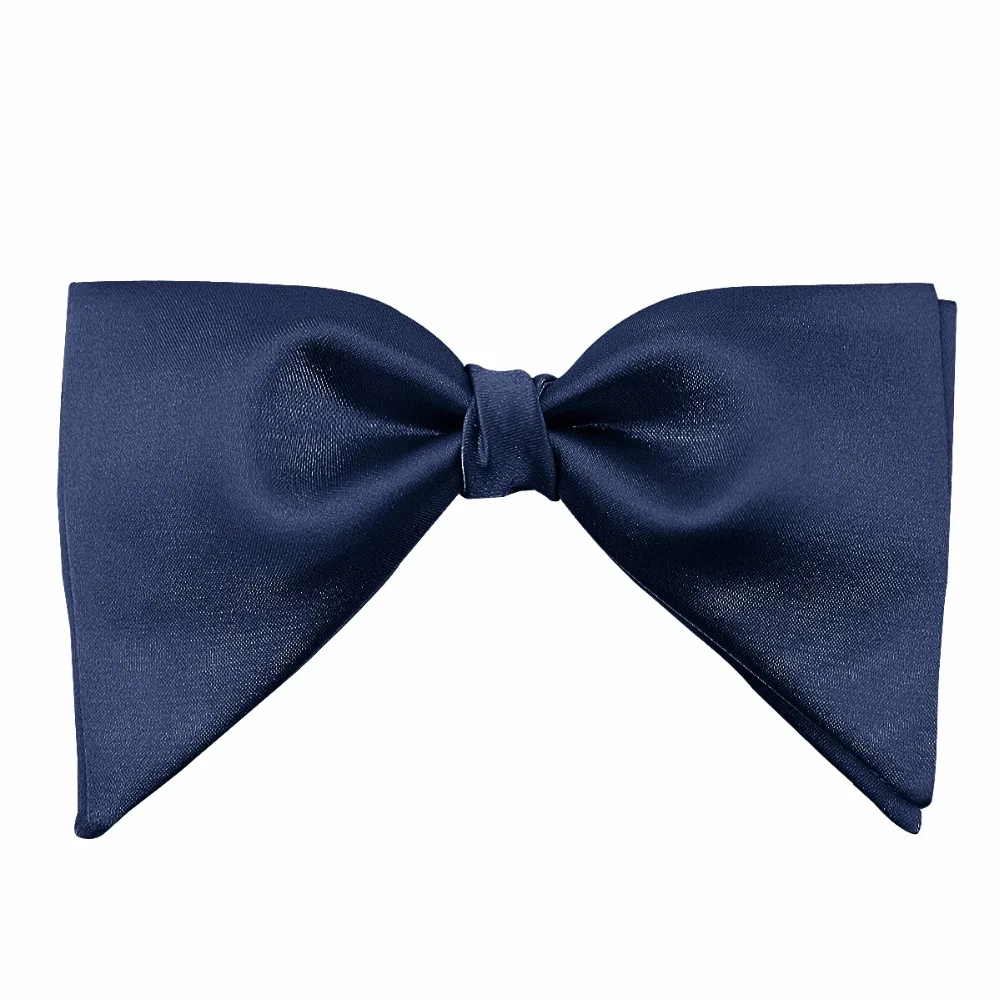 PenSee Velvet Silk Big Bowties for Mens Groom Wedding Over Size Bow Tie