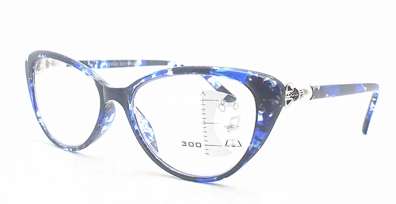 Кошачий глаз, анти-синий светильник, очки для чтения, мужские очки, прогрессивные многофокальные очки, оправа для женщин, близкие к дальнему взгляду, диоптрийные очки