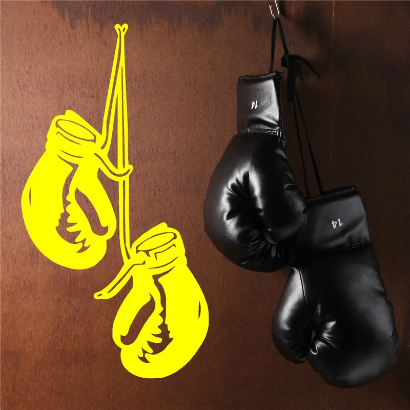 

ZN G369 BOXING GLOVES WALL ART STICKER VINYL ROOM DECAL HANGING GLOVES GYM STICKER Gym wall decoration art Stickers