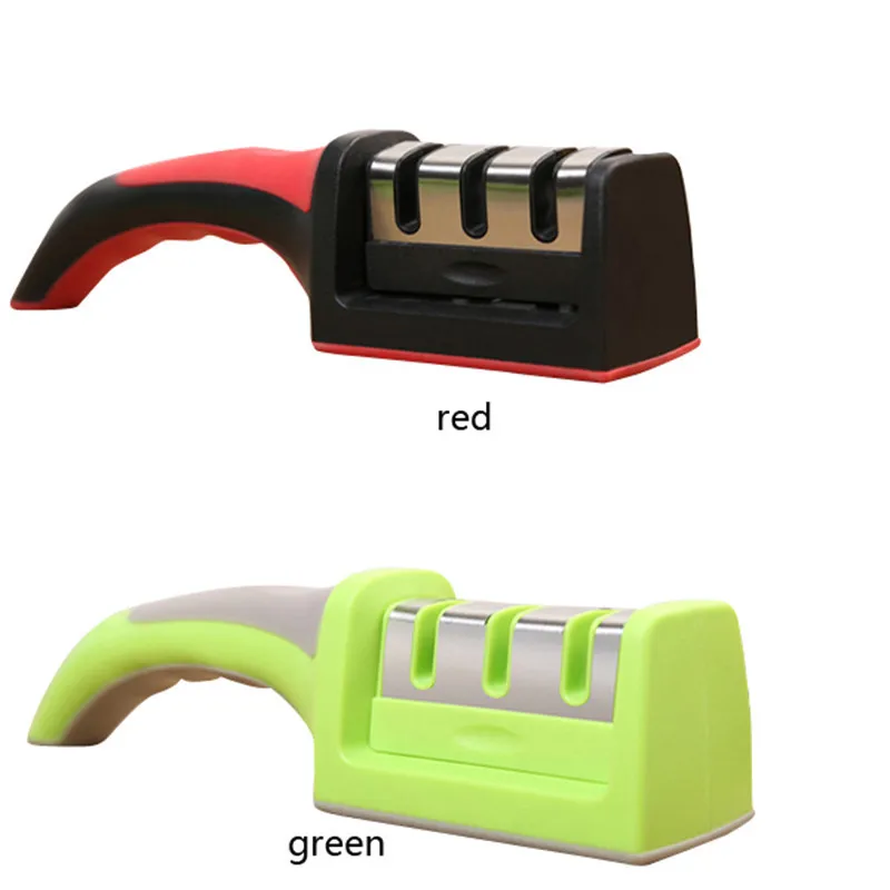 

New Professional Hard Carbide Ceramic Sharpening Stone 3 Stages Household Knife Sharpener Kitchen Sharpening Tool VBV92 T0.2