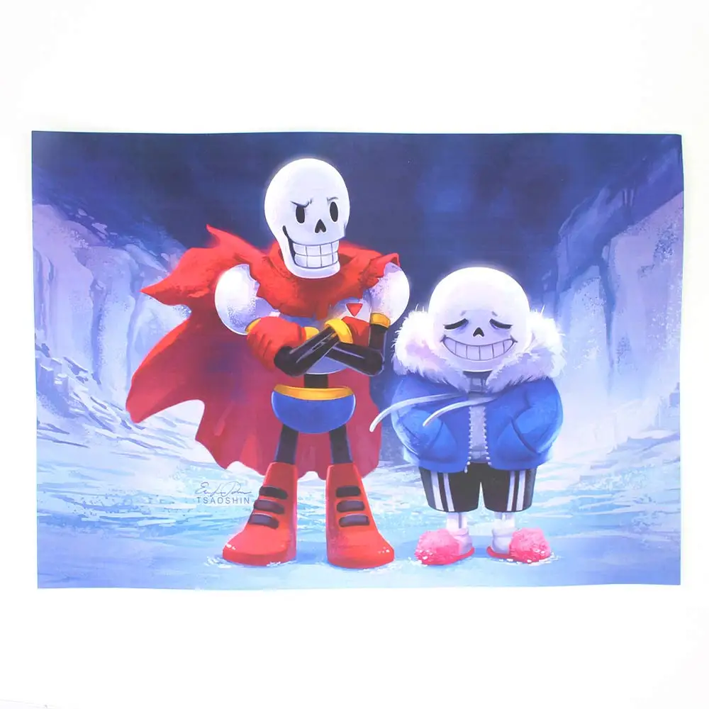 Giancomic 7 шт. подсказочные плакаты чистая АНТИЧНОСТЬ Горячая игра Sans Papyrus манга DIY