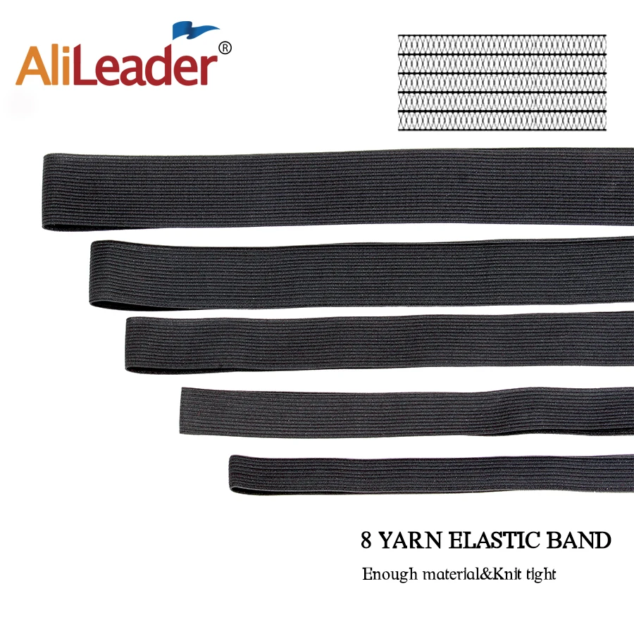 Alileader Cheap Elastic Band For Wigs Accessories High Quality Wig Making Materials Wig Caps For Making Closure wig Black Color Alileader Cheap Elastic Band For Wigs Accessories High Quality Wig Making Materials Wig Caps For Making Closure wig Black Color