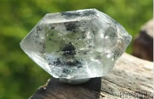 

Real Herkimer Diamond Quartz DT Crystal Genuine USA 2.8g/14ct 18mm ATTUNEMENT