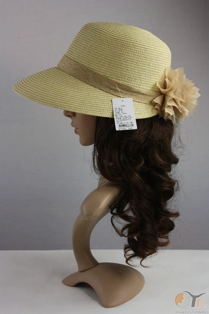 2013 womens summer sunbonnet straw braid casual sun hat sun hat