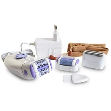 high quality woman 3 IN 1 automatic electric Epilator woman face trimmer Bikini Hair Removal depilator+Epilation+pedicure
