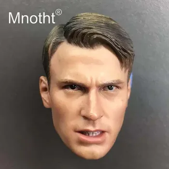 

Mnotht Chris Evans/Bucky Barnes/Logan Head Sculpt 1/6 Scale Male Soldier Resin Head Model for Action Figure Toys Collection