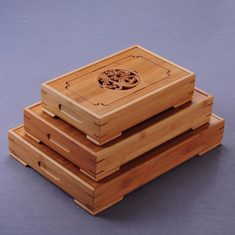 Китайский дракон и Феникс бамбуковый кунг-фу чайный церемониальный стол настольный поднос для сервировки кунг-фу чайный поднос для хранения воды