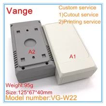 2 шт./лот, продукт, Настенная коробка для проекта, пластиковый корпус из АБС-пластика, чехол 125*67*40 мм для электронного пускового оборудования