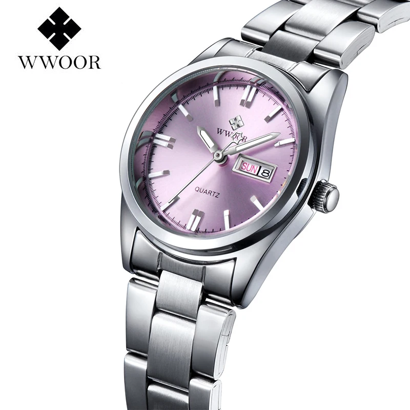 2016 New Luxury Brand Women S Quartz Watch Date Day Clock Stainless Steel Watch Ladies Fashion
